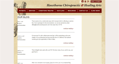 Desktop Screenshot of hawthornechiropractic.net