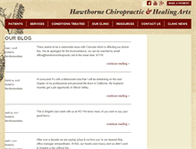 Tablet Screenshot of hawthornechiropractic.net